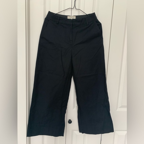 Selected Femme black wide leg culotte pants size 34 - Picture 1 of 7